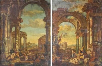 École FRANÇAISE du XVIIIe siècle
Ruines antiques...