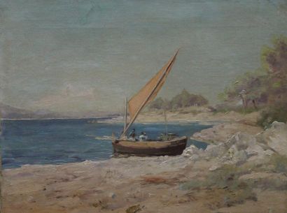 ECOLE FRANCAISE DU XIXème siècle
Marine Huile...