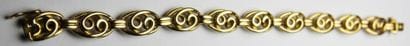GOURMETTE en or jaune. Poids brut: 24,5 ...