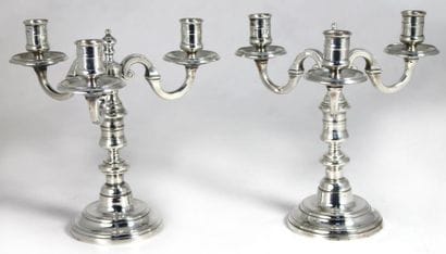 PUIFORCAT FRANCE
PAIRE DE CANDELABRES en...