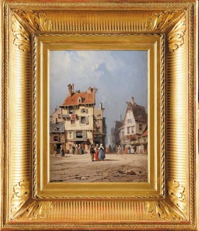 Charles Euphrasie Kuwasseg (1833-1904)
Scène...