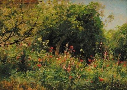 EUGÈNE BERTHELON (1830-1914)
Jardin fleuri...
