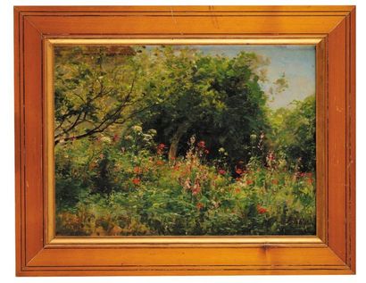 EUGÈNE BERTHELON (1830-1914)
Jardin fleuri...