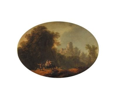 Ecole française du 19ème siècle
L'Exode Huile...