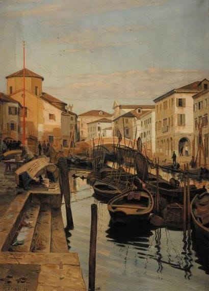 Rémy COGGHE (1854-1935)
Vue de Venise Huile...