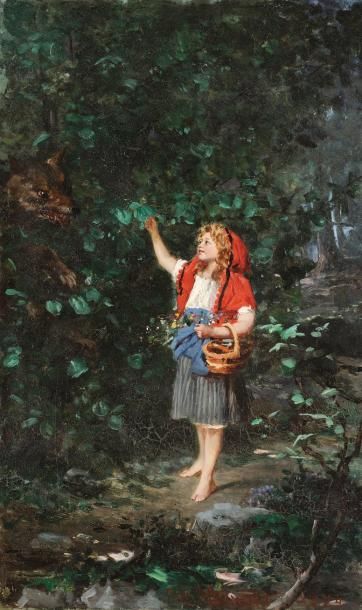 Paul MERWART (1855-1902)
Le petit Chaperon...