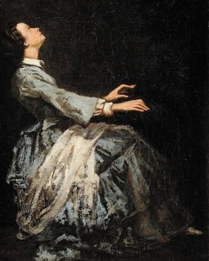 Théodule Augustin RIBOT (1823-1891)
La Pianiste...