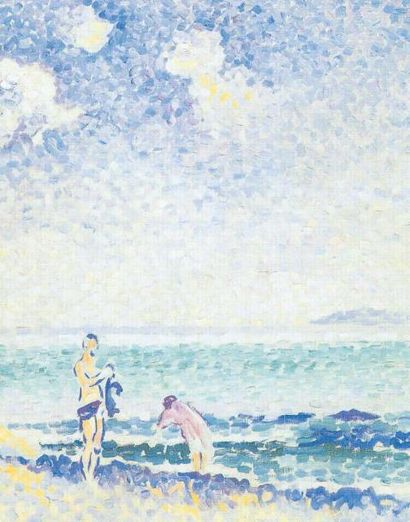 Henri Edmond Cross (1856 -1910)
(*)Baigneurs...