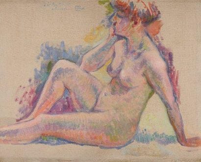 Théodore VAN RYSSELBERGHE (1862-1926)
Baigneuse...