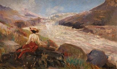 A. de BERUETTE (XIXème siècle)
Le repos en...