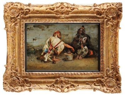 Mariano FORTUNY Y MARSAL (1838-1874)
La Halte...