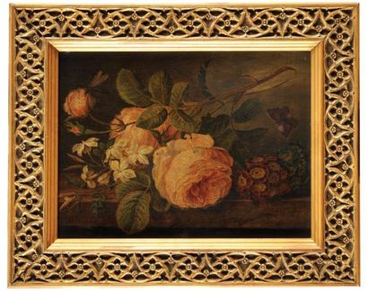 École Française du XIXe siècle
Jetée de roses...