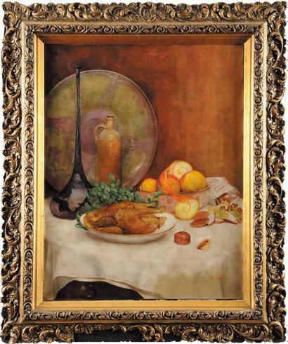 Henri BERGÉ (1870-1937)
Nature morte au vase...