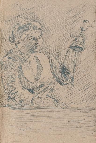 Armand SÉGUIN (1869-1904)
Paysanne avec lampe...