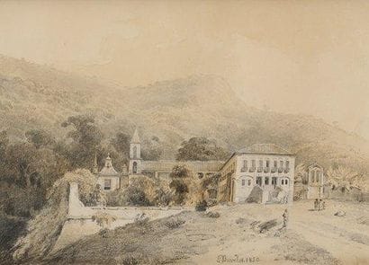 Louis BUVELOT (1814-1888)
Vue d'un couvent...