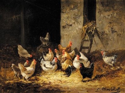 Charles MARECHAL (1865-?)
Le Poulailler Huile...