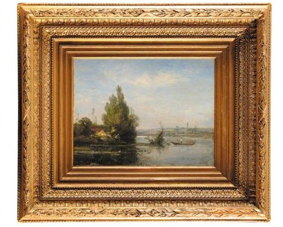 Jules ROZIER (1821-1882)
Rencontre en bord...