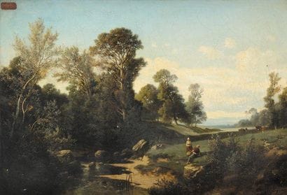 Henri Jean LEFORTIER (1819-1886)
Couple en...
