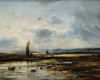 Léon Victor DUPRE (1816-1879)
L'abreuvoir...