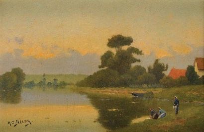 Jacques Henri DELPY (1877-1957)
Les Lavandières...