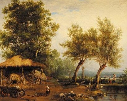ECOLE FRANCAISE DU XIXème siècle
Paysage...