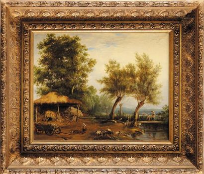 ECOLE FRANCAISE DU XIXème siècle
Paysage...