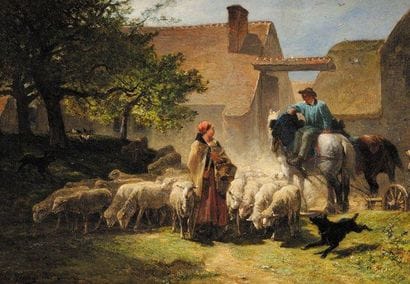 Jules HEREAU (1839-1879)
Rencontre sur la...