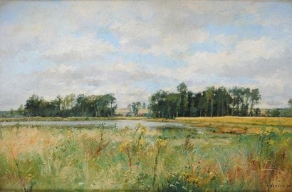 Pierre Emmanuel DAMOYE (1847-1916)
Paysage...