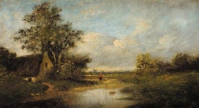 Jules DUPRE (1811-1889)
La chaumière du pêcheur...