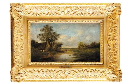 Jules DUPRE (1811-1889)
La chaumière du pêcheur...
