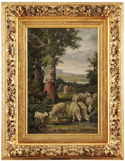 Charles Ferdinand CERAMANO (1829-1909)
Bergère...