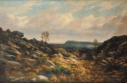 Léon Pierre DELAMBRE (1846-1916)
Les Rochers...