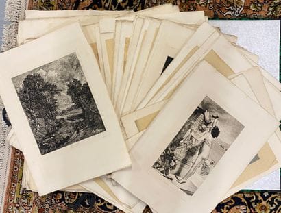 IMPORTANT LOT OF ENGRAVINGS 

19th century...