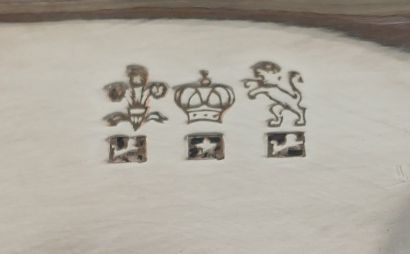 silver-plated set including a large tray,...