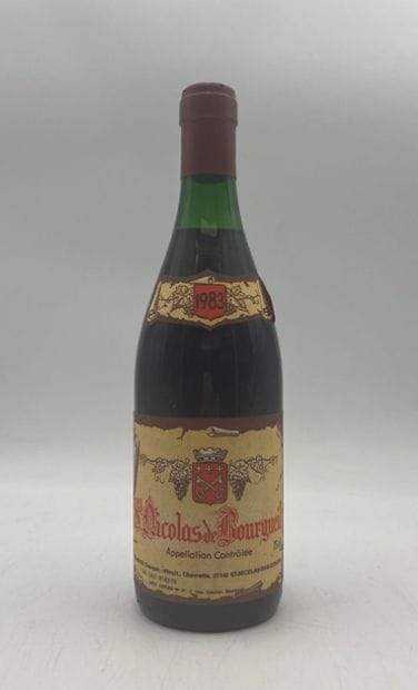 1 bouteille SAINT-NICOLAS DE BOURGUEIL 1983...