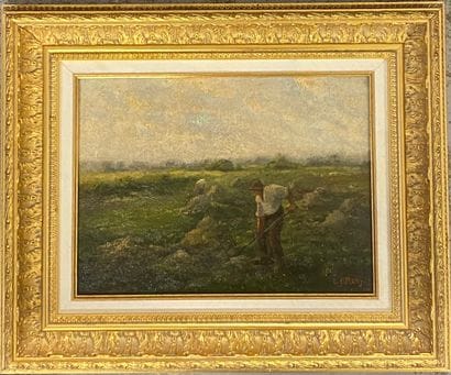 L. J. MARY

Field work

Oil on card signed...
