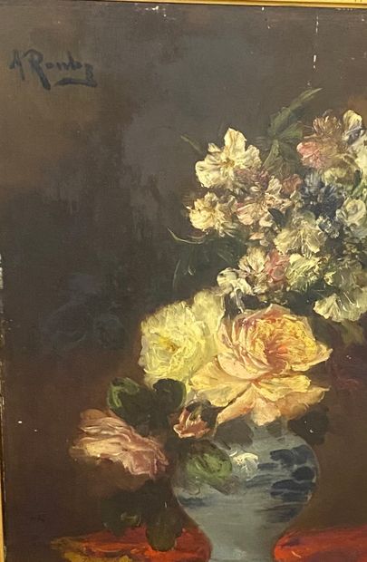 Alfred ROUBY (1849-1909) 

Bouquet of flowers...