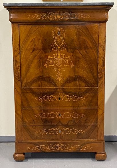 SECRETARY topped with Turquin blue marble,...