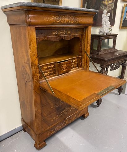 SECRETARY topped with Turquin blue marble,...