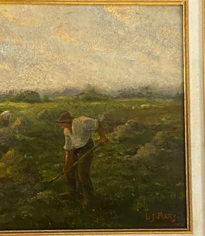 L. J. MARY

Field work

Oil on card signed...
