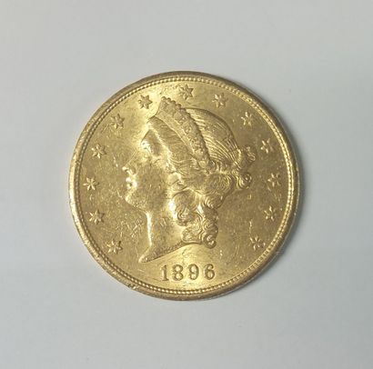 PIECE OR 20 DOLLARS LIBERTY

1896 

Poids...