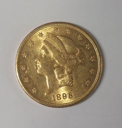 PIECE OR 20 DOLLARS LIBERTY

1896 

Poids...