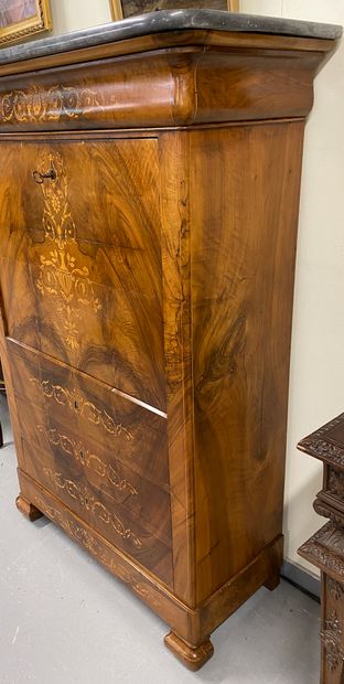 SECRETARY topped with Turquin blue marble,...