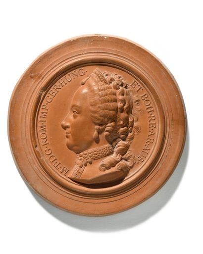 MARIE-THERESE, EMPRESS OF AUSTRIA
Round terracotta...