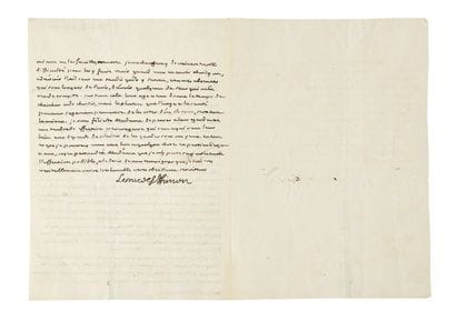 SAINT-SIMON (Louis de Rouvroy, Duc de). 
Autograph...