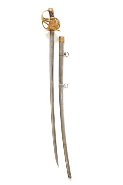 SABRE DE GARDE DU CORPS DU ROI DU 2e MODELE.
Poignée...