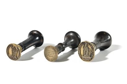SET OF THREE CACHETS from the revolutionary...