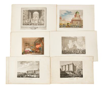 SET OF FOURTEEN GRAVURES on the major episodes...