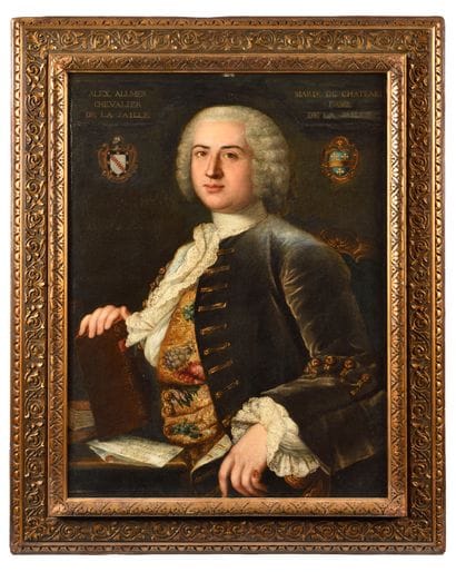 18th century FRENCH SCHOOL
Portrait of Chevalier...