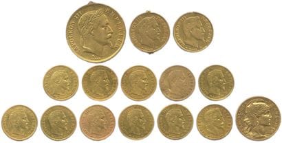NAPOLEON III and IIIrd REPUBLIC 
Lot of 15...